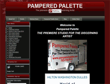 Tablet Screenshot of pamperedpalette.com